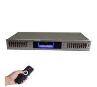 Professional 20-Band Digital Graphic Equalizer with Bluetooth, LED Spectrum Display, Remote Control, and Dynamic Rhythm Tuner for Studio and Home Audio Systems