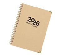 Professional 2026 Weekly Planner 12 Month From JanDec Twin Coil Binding Academic Journal for Daily Scheduling Multipurpose Notebook