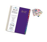 Professional 2026 Weekly Planner Notebook 144 Pages Dated Twin Wire Binding Academic From Jan to Dec Weekly with Creative Sticker