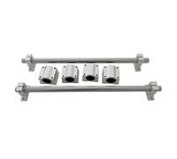 Professional 20mm Linear Round Shaft Rod Chrome Plated Rail SCS20UU Bearing Block SK20 Support CNC Machine Parts(450mm)