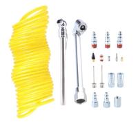 Professional 20Pcs Air Compressor Kits with Recoils Hose & Air Blowing Replacement Accessories for Inflation and Cleans Tire Inflator Gauge