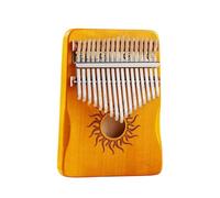 Professional 21 Or 17 Key Kalimba Portable Made Of Maple Wood For Playing And Practicing Kalimba Musical Instruments(Yellow 17 key)