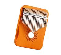 Professional 21 Or 17 Key Kalimba Portable Made Of Maple Wood For Playing And Practicing(Yellow 21 key)