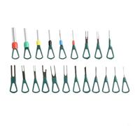 Professional 21 Piece Terminal Removal Tool Kit For Car Wire Connector Pin Release And Extraction Tasks Including Storage Box Made Of Steel And Plastic For Automotive Harness Repair Work