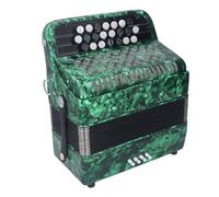 Professional 22 Key 8 Bass Accordion - Musical Instrument with 2 Straps for Accordionists Performance