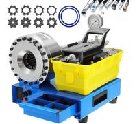 SACLMD Hydraulic Hose Crimper - High Pressure Hose Crimping Tool with 7 Die Sets