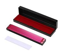 Professional 24 Hole Diatonic Harmonica in Key of C for Blues Folk Jazz Pop, Ideal for Music Students Teachers Beginners with Protective Case