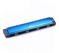 Professional 24-hole Polyphonic C-tune Blue Harmonica For Beginners