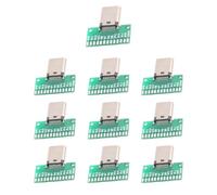 Professional 24pin Solderable Type C Female USB 3.1 Engineering Prototyping and Charging Analysis Test Board Upgrade Type C Interface Test Board for Smartphone/Laptop