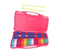 Professional 25 Note Xylophone Perfectly Tuned Glockenspiel For Beginners Percussion Instruments (Color : Pink)