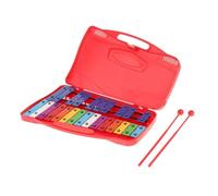 Professional 25 Note Xylophone Perfectly Tuned Glockenspiel For Beginners Percussion Instruments (Color : Crimson)