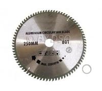 Professional 250 x 30mm 80T Aluminum TCT Circular Saw Blade with Reduction Ring
