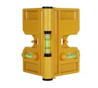 Professional 270 Degree Adjustable Folding Leveler Tool for Pipe and Post Measurement with Three Bubble Vials Elastic Straps Measurement