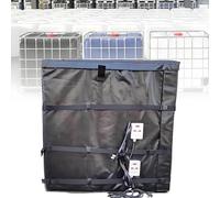 Professional 275 Gallon Full Cover IBC Tote/Tank Heater Blanket-110V 220V, 4000W, Industrial Grade Drum Heating Blanket Adjustable Temp 0~150℃ 275Gal-Black