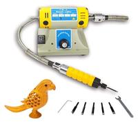 Professional 280W Electric Wood Carving Tool, Wood Chisel with Polishing & Grinding Wheel for Hobby & Professional Use, 220V.