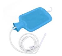 Professional 2L Silicone Enema Kit with 5ft Hose - Blue