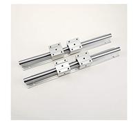 Professional 2Pcs SBR16 Linear Rail Guide 300 400 500 600 1000 1200 1500mm+4pcs SBR16UU Bearing Block Set(500mm)