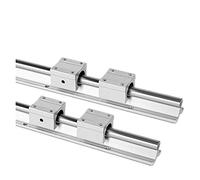 Professional 2pcs SBR16 Linear Rail Guide D16 300 400 500 600 1000 1200 1500mm Fully Slide Support +4pcs SBR16UU Bearing Block for CNC(500mm)