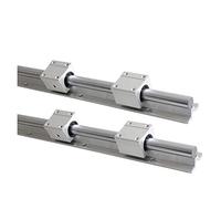 Professional 2pcs SBR25 300 400 500 600 800 1000 1200 1500mm Linear Guide Rail OD 25mm 4pcs SBR25UU Bearing Blocks for CNC Parts(1500mm)