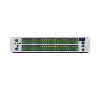 Professional 2U Rack Mount Digital Graphic Equalizer, Dual 31 Band EQ with DSP, LED Spectrum Display, Noise Gate, 10 Memory Presets, XLR/TRS/RCA Inputs Outputs,Silver
