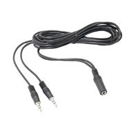 Professional 3.5mm Female To 2x 3.5mm Male Y Splitter Cable Line Connection Adapter Wire For Stereo Devices Y Splitter Cable