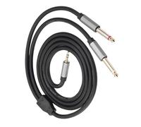 Professional 3.5mm Stereo to Two 6.35mm Music Cable for Studio and Live 1/8 Male to 1/4 Adapters Cable Sound