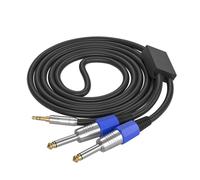 Professional 3.5mm To Double 6.35mm Music Splitter Cable Sounds Connection Cable For Mixing Consoles Devices Adapter