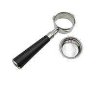 Professional 3 Ear 58mm Bottomless Portafilter Espresso Machine Parts Replacement Accessories Professional Coffee Gear with Wood Handle
