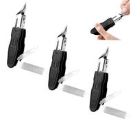 Professional 3-in-1 Pedicure Clipper Set, Three Sets of Eagle Beak Beveled Nail Clippers, Premium 3-Piece Eagle Beak Nail Clipper Set, 25 Degree, Anti-Splash Slanted, for Seniors Thick Nails (3 Pcs)