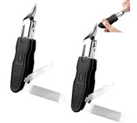 Professional 3-in-1 Pedicure Clipper Set, Three Sets of Eagle Beak Beveled Nail Clippers, Premium 3-Piece Eagle Beak Nail Clipper Set, 25 Degree, Anti-Splash Slanted, for Seniors Thick Nails (2 Pcs)
