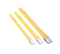 Professional 3 Piece Chisel Set Made From Rust Resistant Chrome Vanadium Steel Suitable For Fitter Work Metal Repair And Wood Carving Projects 10mm 12mm 16mm