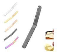 Professional 304 Stainless Steel 3-in-1 Butter Knife and Spreader (#D) | Butter Spreader Knife, 3-in-1 Shave Cut Spread, Cold Butter Toast Bread Cheese, Home Cooks Breakfast Lovers