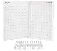 Professional 308-Color Gel Nail Polish Sample Display Book, Acrylic Nail Display Stand, Wooden Cover, Ideal For Home Or Salon Nail Art