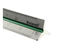 Professional 30cm 12" Triangular Metal Aluminium Scale Ruler 1:10 1:20 1:25 1:30 1:40 1:50/1:100 1:200 1:250 1:300 1:400 1:500 in a Case