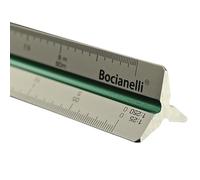 Professional 30cm 12" Triangular Metal Aluminium Scale Ruler 1:20 1:25 1:50 1:100 1:125 1:150/1:200 1:500 1:1000 1:1250 1:1500 1:2500 in a Case