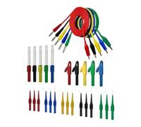Professional 30pcs Test Probe Set with 4mm Banana Connectors and Copper Clips for Automotive Repair