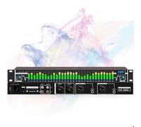 Professional 31 Band Digital Equalizer, One Channel Stereo Audio Graphic Equalizer with 10 Preset Effects, Ideal for Stage Concerts and Audio Tuning
