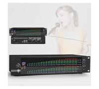 Professional 31 Band Graphic Equalizer, 2 Channel Stereo Equalizer Digital Equalizer for Studio Recording, LED Spectrum Display, 10 Preset Effects, Reduced Noise