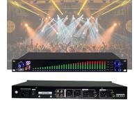 Professional 31 Frequency Band Stereo Audio Mixer Dual, Graphic Equalizer Effect Controller Dj Digital Mixer Processor for Ktv Stage Performance Board Stereo Level (Size : EQ-777S)