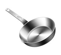Professional 316stainless Steel Single Serve Frying Pan Heat Retention Saucepan with Ergonomic Handle Kitchen Essential Stainless Steel Frying Pan