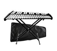 Professional 37 Note Glockenspiel Xylophone Percussion Instrument Kit for Adult with Adjustable Stand Mallets and Carrying Bag