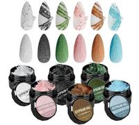 Professional 3D Sculpting Nail Gel - 6 Pack X 5g Plaster Effect Painting Gel, Scratch-Resistant | Vibrant Soft Consistency For Detailed, Ideal For Salons & DIY Enthusiasts