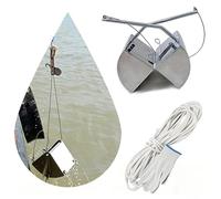 Professional 3L 5L Stainless Steel Mud Sampler Grab with 65.6ft Rope for Lake River Sediment Collection Durable Sludge Tool for Environmental Monitoring