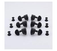 Professional 3R3L Black Guitar Machine Heads Tuners Gear Ratio 1:15 Guitar Tuning Pegs Parts Guitar Knobs Tuning Keys