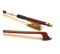 Professional 4/4 Brazilian Wood Violin Bow Red Bull Horn Double Eyed Snail Tail Library - Master Grade Premium Natural Horsehair Bow for Professional Players (01)