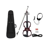 Professional 4/4 Electric Violin Mute Fiddle Stringed Instrument With Case Cable Headphone Violin Parts Accessories