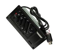 Professional 4 Band Acoustic Guitar Preamp Amplifier EQ Piezo Pickup 6.5MM Output Acoustic Guitar Acceseories Acoustic Guitar Pickup Accesorios