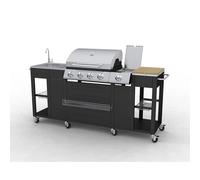 Professional 4 Burner Gas BBQ Grill Outdoor Kitchen Side Burner