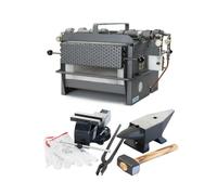 Professional 4-Burner Propane Gas Forge and Blacksmith Tool Kit