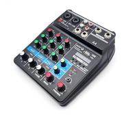 Professional 4-channel Digital Mixing Card Microphone Mobile Phone Live Broadcast Computer Recording DJ *dio Equipment